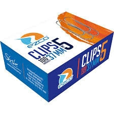 CLIPS EZCO NIQUELADOS N*5 x 100u (37mm)