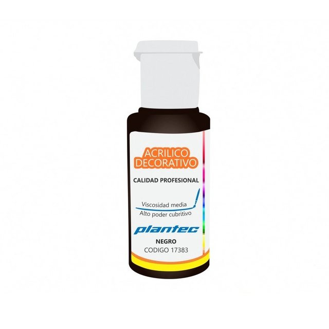PLANTEC ACRILICO x 50ml BLANCO DE TITANIO/NEGRO