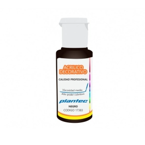 PLANTEC ACRILICO x 50ml BLANCO DE TITANIO/NEGRO