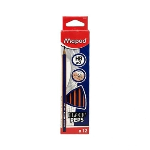 LAPIZ GRAFITO MAPED PLASTICO HB x 12u