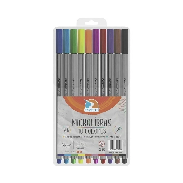 MICROFIBRA EZCO 0.4mm x 10u SURT