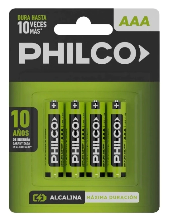PILAS PHILCO AAA x 4u