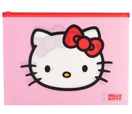 MOOVING HELLO KITTY SOBRE A4 CON CIERRE ZIP