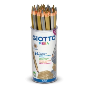 LAPICES COLOR GIOTTO MEGA 5.5MM PLATA