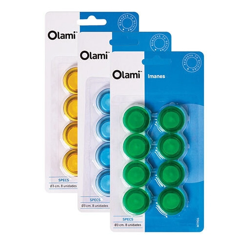 IMAN OLAMI REDONDO 3cm x 8u BLISTER