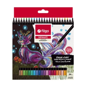 LAPICES COLOR FILGO BLACK&WHITE x 24u SURT.