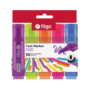 RESALTADOR FILGO TEXT MARKER FLUO ESTUCHE x 10u SURT