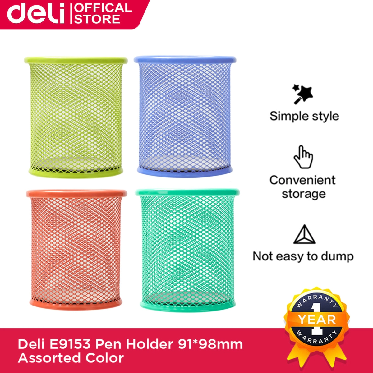 PORTA LAPICES DELI METAL COLOR