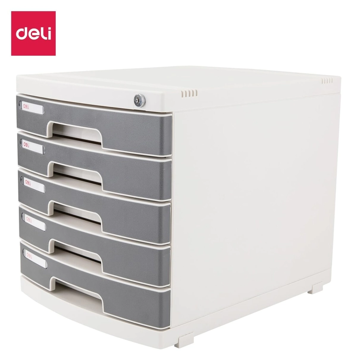 DELI GABINETE 5 CAJONES LOCKED - 395x302x325mm - GRIS