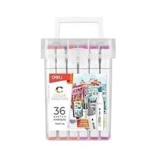 MARCADOR DELI TRIANGULAR DOBLE PUNTA X 36