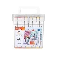 MARCADOR DELI TRIANGULAR DOBLE PUNTA X 48