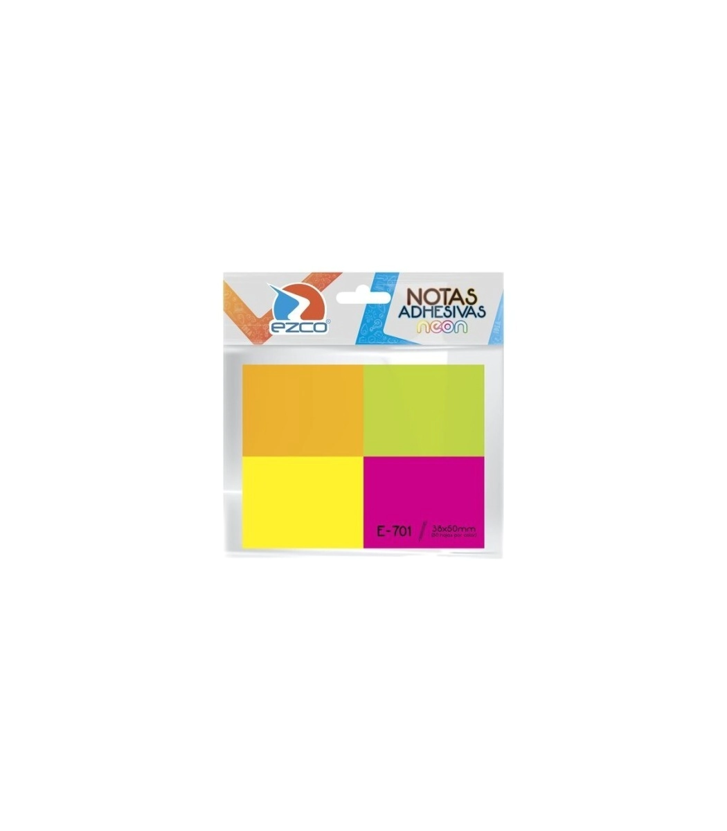 MEMO EZCO NEON 38x50mm x 50 x 4u