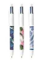 BOLIGRAFO BIC RETRACTIL 4 COLORES FLORA