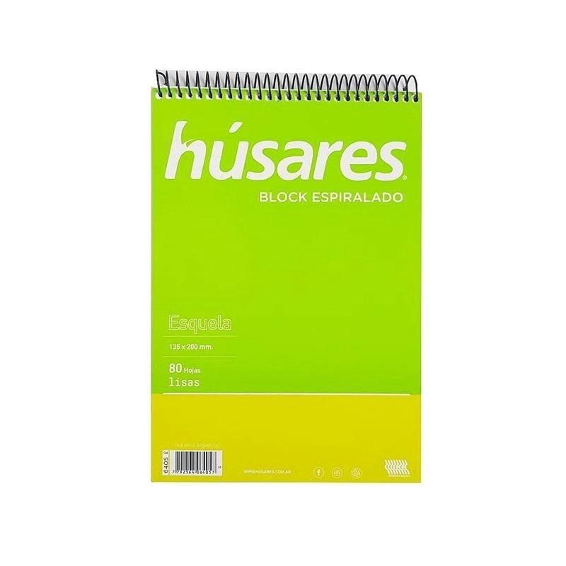 BLOCK HUSARES ESP ESQUELA x 80hjs LS