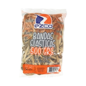 BANDAS ELASTICAS EZCO x 500grs (largo 130mm/ancho 6mm)