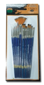 PINCEL LAMA SINTETICOS SET x 12u