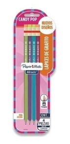 LAPIZ GRAFITO PAPER MATE CANDY POP x 4u