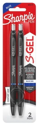 BOLIGRAFO SHARPIE GEL 0.7mm x 2u AZUL
