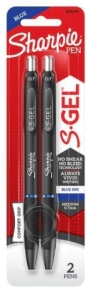BOLIGRAFO SHARPIE GEL 0.7mm x 2u AZUL