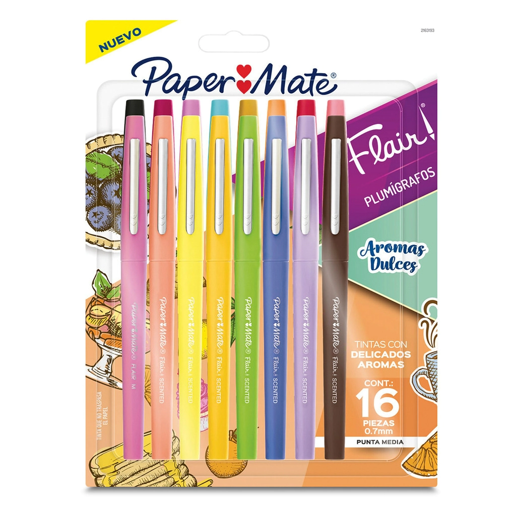MICROFIBRA PAPER MATE FLAIR AROMA DULCES X 16U