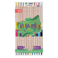 LAPICES COLOR MOOVING INSEPARABLES BICOLORES x 12u