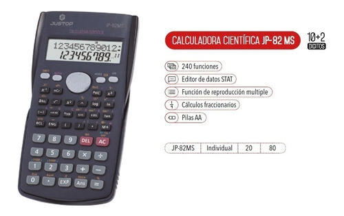 CALCULADORA JUSTOP CIENTIFICA JP-82MS
