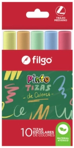 TIZA FILGO COLORES x 10u