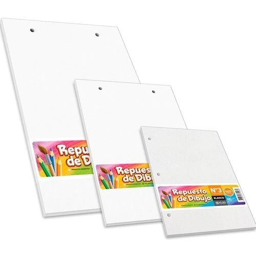 REPUESTO DIBUJO RAPEL PACK N*3 x 8hjs