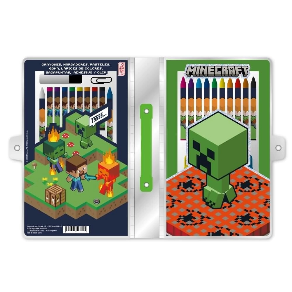 CRESKO MINECRAFT SET DE ARTE x 42 PCS