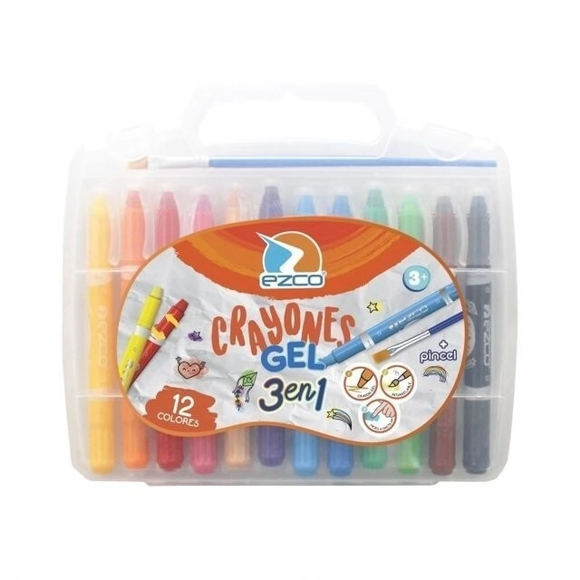 PINTURITAS EZCO GEL x 12u + PINCEL