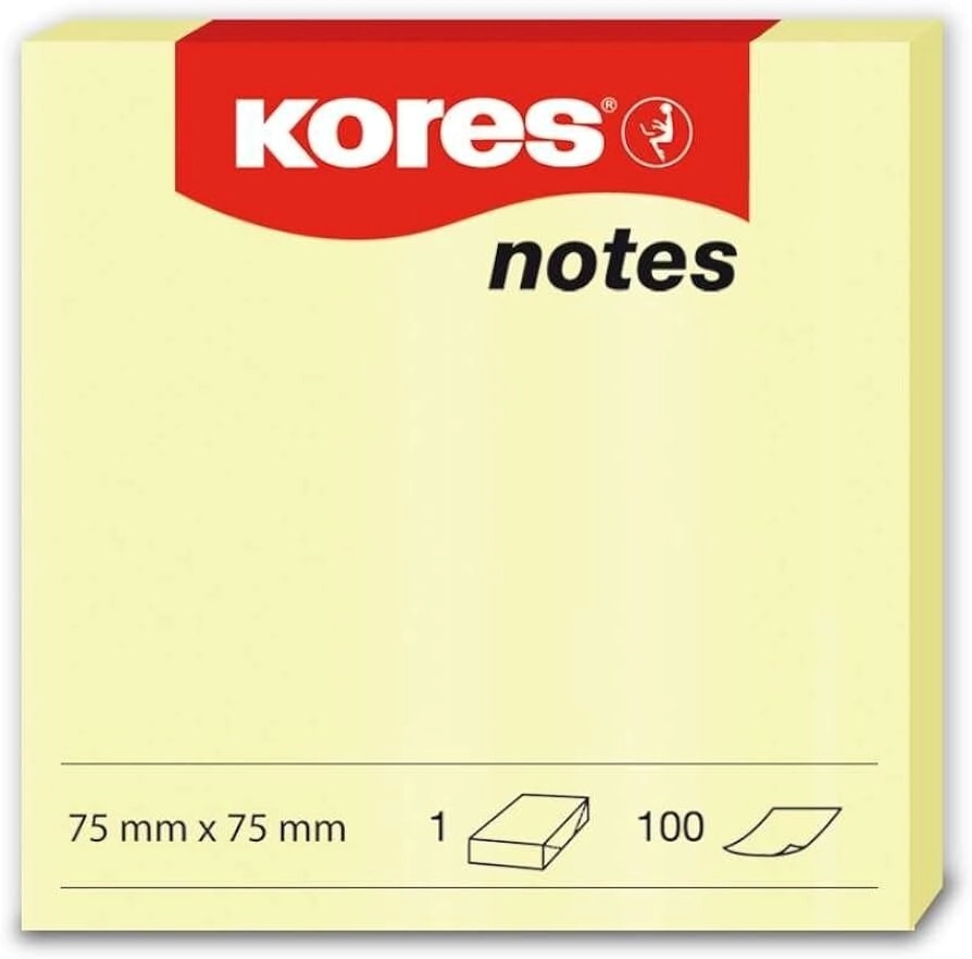 MEMO KATANA AMARILLO 75 x 75mm x 100hjs