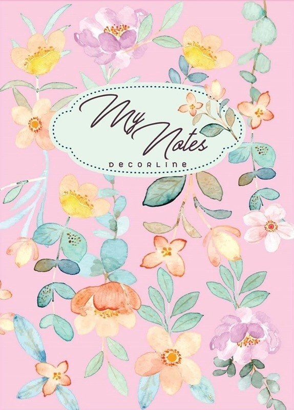 CUADERNO DECORLINE 19x25 MY NOTES FLOWERS