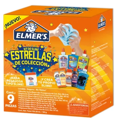 ELMERS ESTRELLAS COLECCION KIT SLIME x 9 PZAS
