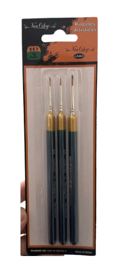 PINCEL VAN ORLEY LINER TRIANG. SINT. SET x 3u