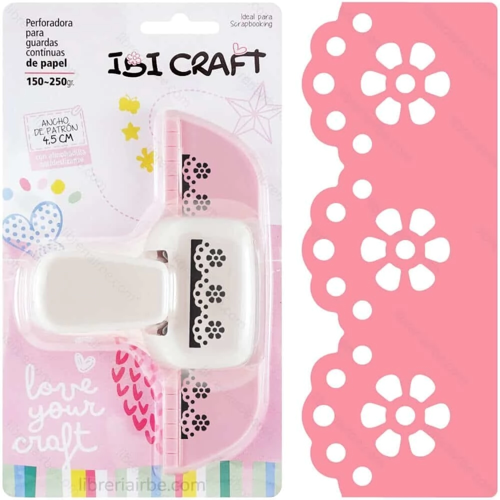 IBI CRAFT PERFORADORA DE GUARDAS JUMBO MARGARITAS