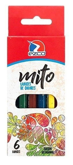 LAPICES COLOR EZCO x 6 CORTO