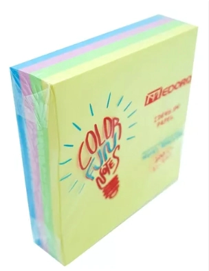 MEMO MEDORO PASTEL 7,5 x 7,5cm x 200hjs 4 COLORES