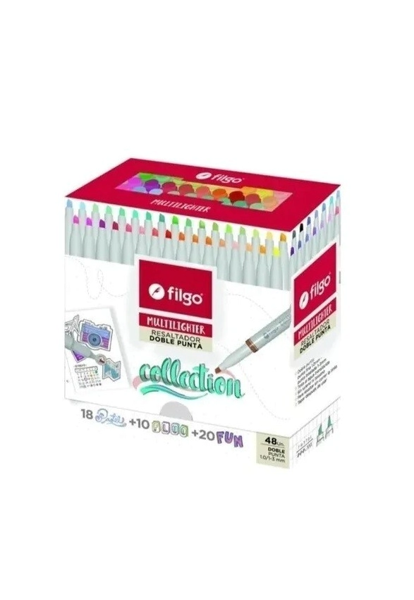 RESALTADOR FILGO MULTILIGHTER D/P x 48u SURT.