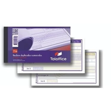 TALON TALOFFICE RECIBO DUPLICADO 704 x 50 JUEGOS