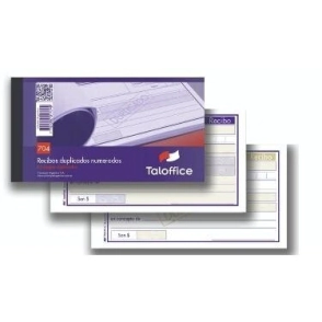 TALON TALOFFICE RECIBO DUPLICADO 704 x 50 JUEGOS