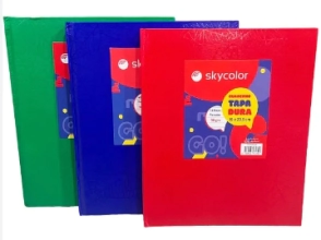CUADERNO SKYCOLOR N&ordm;3 T/D 90grs x 48hjs FORRADO RY