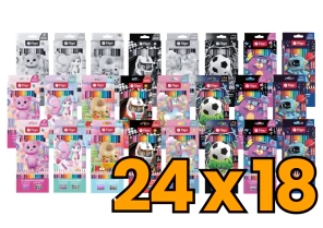 PROMO FILGO LAPICES COLOR FANTASIA x 12 + GOMA + SACAP + GRAF. (Paga 18 Lleva 24 Estuches)