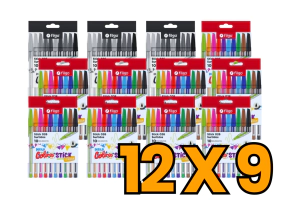 PROMO FILGO BOLIGRAFO STICK 1.0 ESTUCHE x 10 SURTIDO (Paga 9 Lleva 12 Estuches)