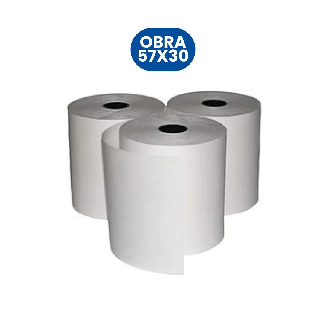 PAPEL P PEL OBRA 57mm x 30mts x 10u