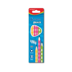 LAPIZ GRAFITO KEYROAD JUMBO HB x 6u