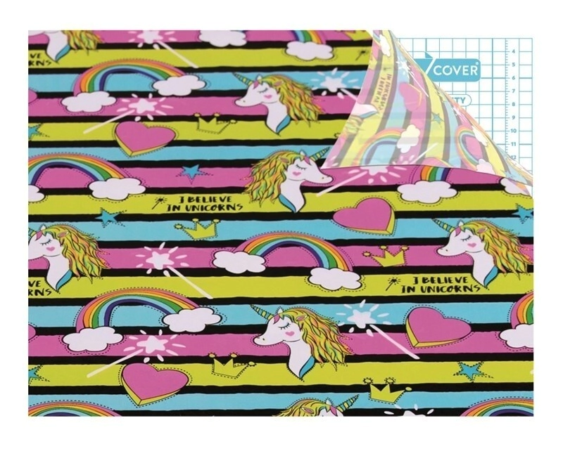AUTOADHESIVO LAMA FANTASIA UNICORNIO 45 x 10mts