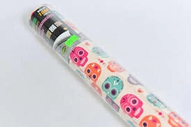 AUTOADHESIVO LAMA FANTASIA CALAVERAS 45 x 10mts