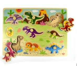 TOOKY TOY ROMPECABEZA DINOS 3D 10pcs