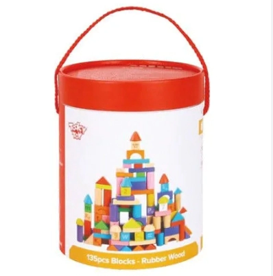 TOOKY TOY BLOQUES PARA APILAR DE MADERA 100pcs