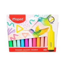 RESALTADOR MAPED PEPS FLUO x 12u SURT.
